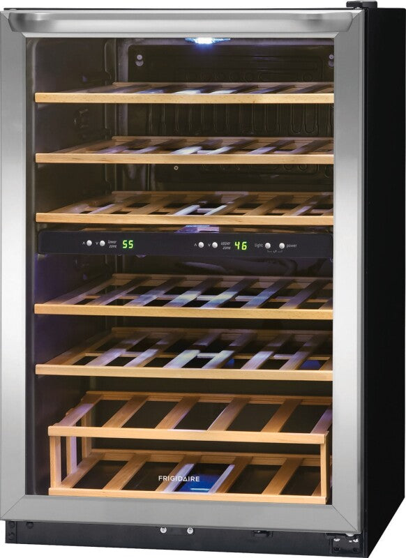 Frigidaire 45 Bottle Two-Zone Wine Cooler - (FRWW4543AS) - FRIGIDAIRE