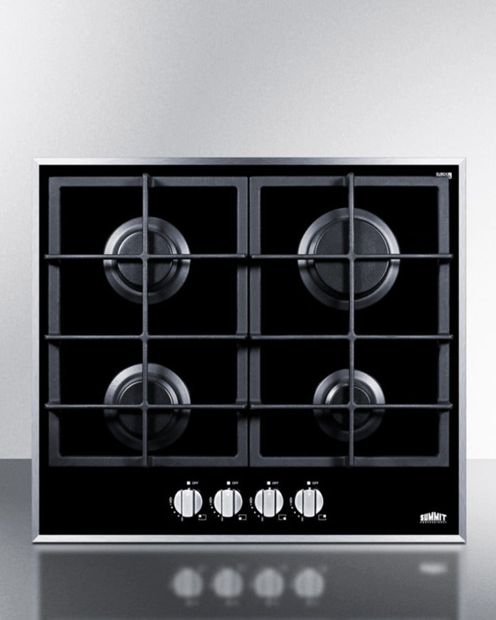 24" Wide 4-burner Gas Cooktop - (GC424BGL)