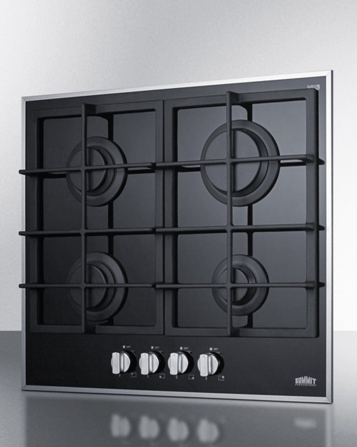 24" Wide 4-burner Gas Cooktop - (GC424BGL)