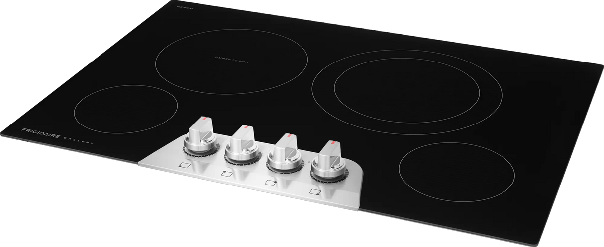 Frigidaire Gallery 30" Electric Cooktop with 4 Radiant Elements, SpaceWise Expandable &amp; EvenTemp, Stainless Steel