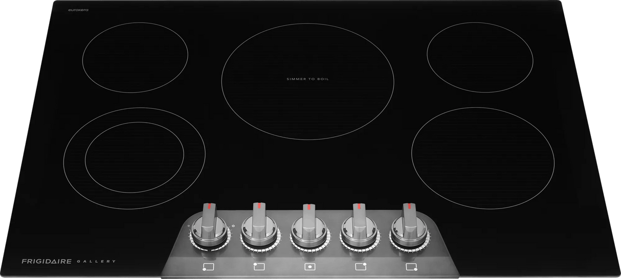 Frigidaire Gallery GCCE3070BD 30-inch Electric Cooktop, Black Stainless Steel