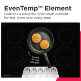 Frigidaire Gallery 30" Electric Cooktop with 5 Radiant Elements &amp; EvenTemp, Stainless Steel