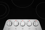 Frigidaire Gallery 30" Electric Cooktop with 5 Radiant Elements &amp; EvenTemp, Stainless Steel
