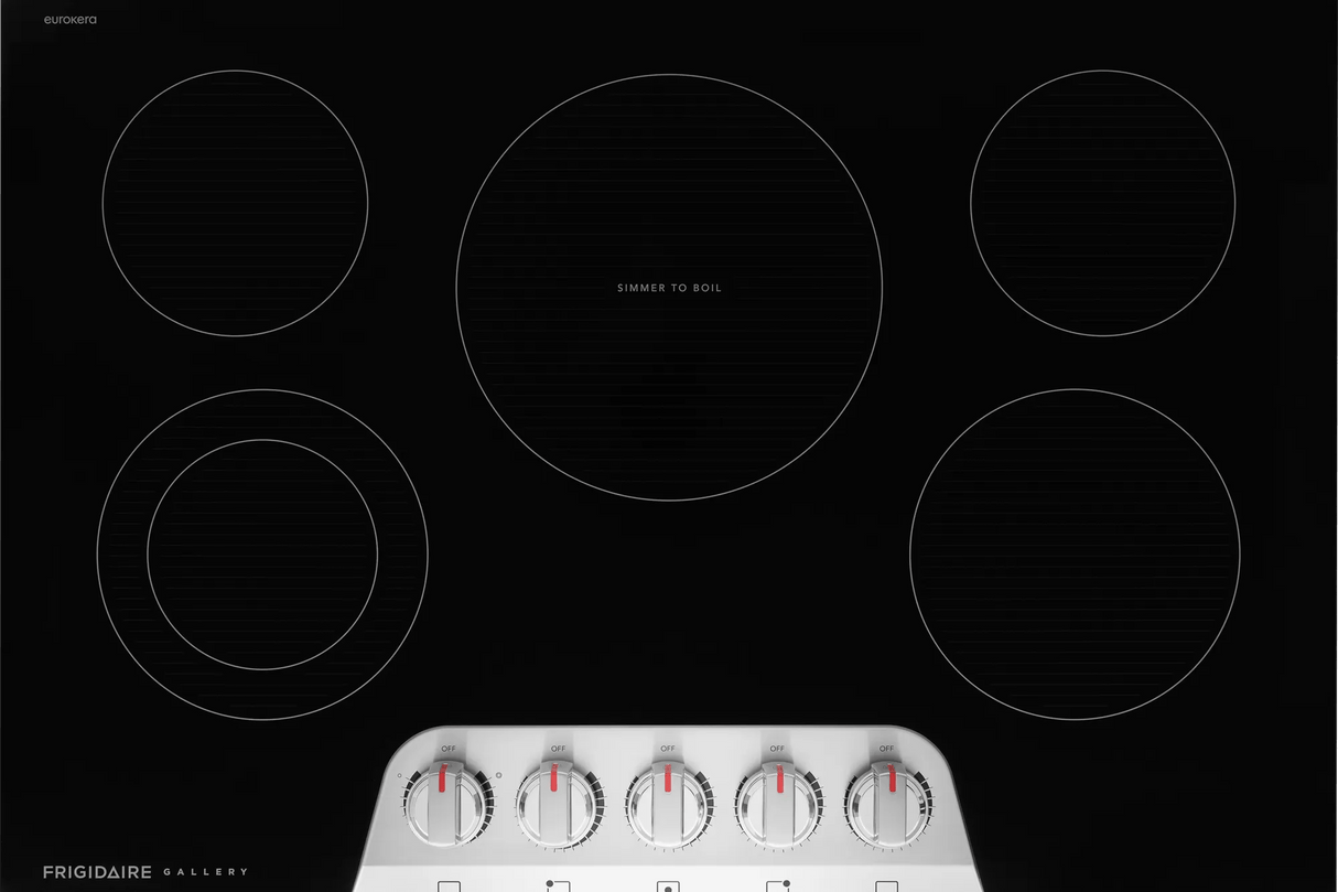 Frigidaire Gallery 30" Electric Cooktop with 5 Radiant Elements &amp; EvenTemp, Stainless Steel