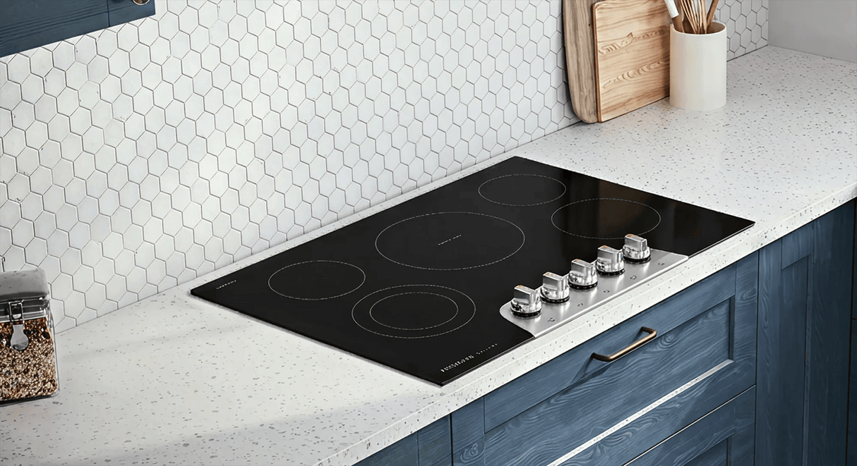 Frigidaire Gallery 30" Electric Cooktop with 5 Radiant Elements &amp; EvenTemp, Stainless Steel