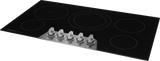 Frigidaire Gallery 36" Electric Cooktop with 5 Radiant Elements &amp; EvenTemp, Black Stainless Steel