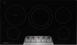 Frigidaire Gallery 36" Electric Cooktop with 5 Radiant Elements &amp; EvenTemp, Black Stainless Steel