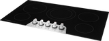 Frigidaire Gallery 36" Electric Cooktop with 5 Radiant Elements, SpaceWise Expandable &amp; EvenTemp, Stainless Steel