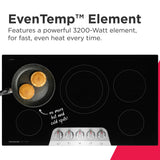 Frigidaire Gallery 36" Electric Cooktop with 5 Radiant Elements, SpaceWise Expandable &amp; EvenTemp, Stainless Steel