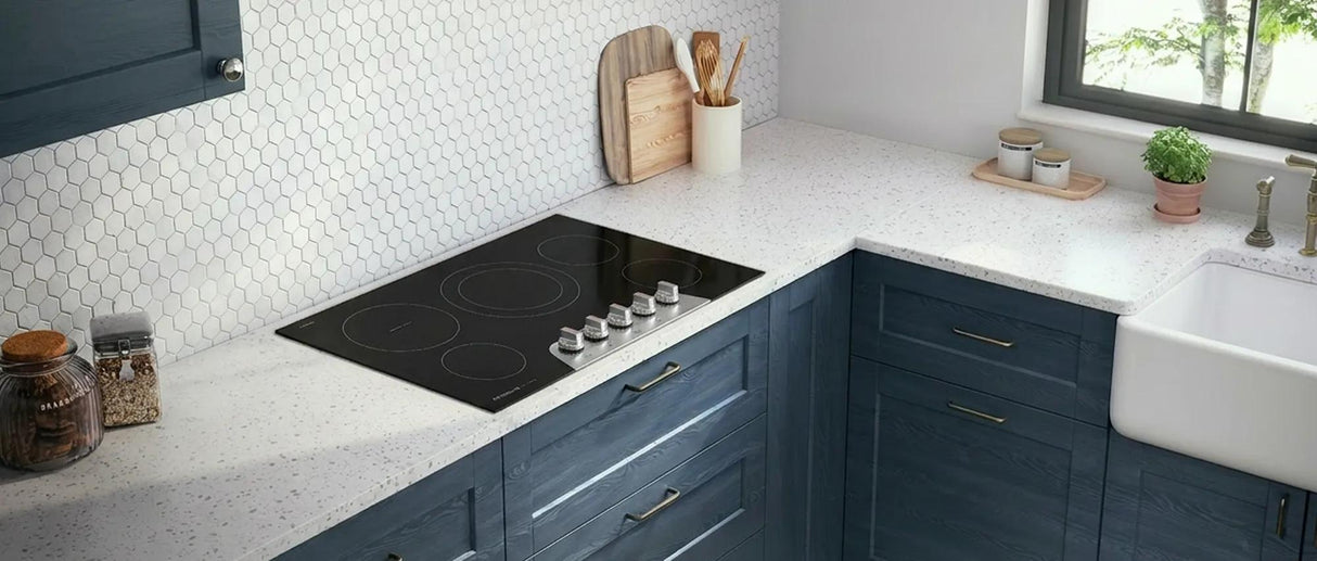 Frigidaire Gallery 36" Electric Cooktop with 5 Radiant Elements, SpaceWise Expandable &amp; EvenTemp, Stainless Steel