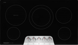 Frigidaire Gallery 36" Electric Cooktop with 5 Radiant Elements, SpaceWise Expandable &amp; EvenTemp, Stainless Steel