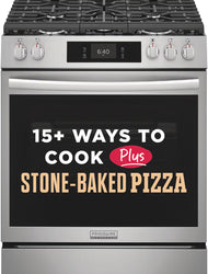 Frigidaire Gallery 30" Front Control Gas Range with Stone-Baked Pizza