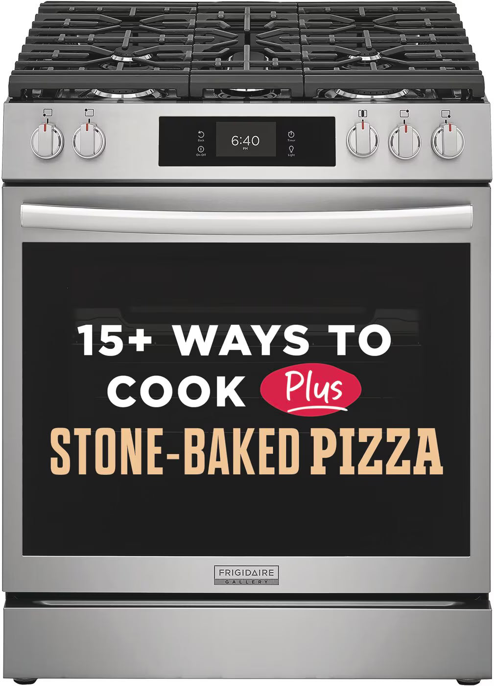 Frigidaire Gallery 30" Front Control Gas Range with Stone-Baked Pizza