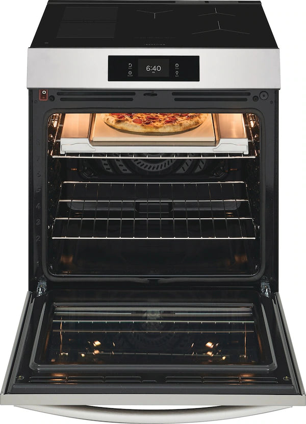 Frigidaire Gallery 30" Front Control Induction Range with Stone-Baked Pizza