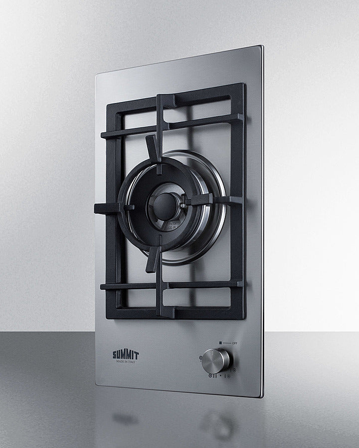12" Wide 1-burner Gas Cooktop In Stainless Steel - (GCJ1SS) - SUMMIT