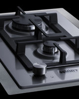 15" Wide 2-burner Propane Gas Cooktop In Stainless Steel - (GCJ2SSLPTK15)