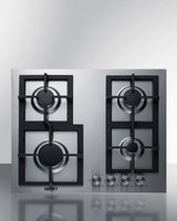 24" Wide 4-burner Gas Cooktop In Stainless Steel - (GCJ4SS) - SUMMIT