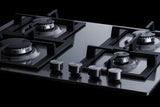 24" Wide 4-burner Gas Cooktop In Stainless Steel - (GCJ4SS) - SUMMIT