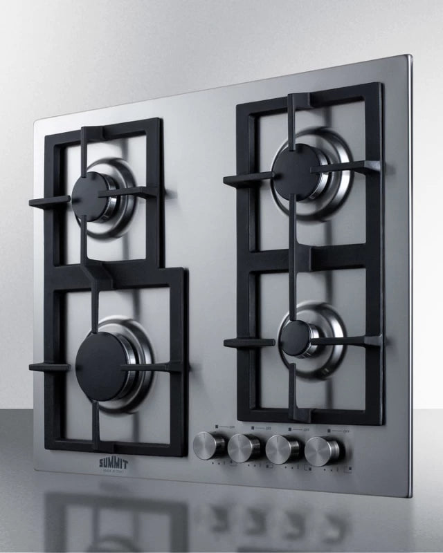 24" Wide 4-burner Propane Gas Cooktop In Stainless Steel - (GCJ4SSLP)
