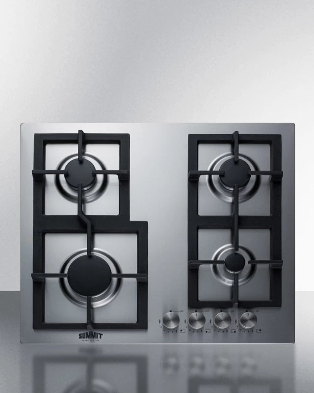 24" Wide 4-burner Propane Gas Cooktop In Stainless Steel - (GCJ4SSLP)