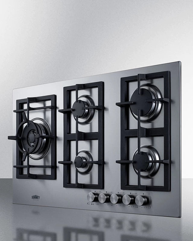 34" Wide 5-burner Gas Cooktop In Stainless Steel - (GCJ536SS)