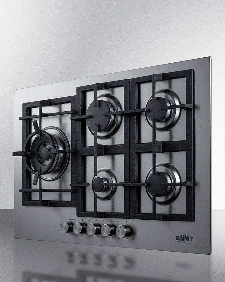 30" Wide 5-burner Gas Cooktop In Stainless Steel - (GCJ5SS)