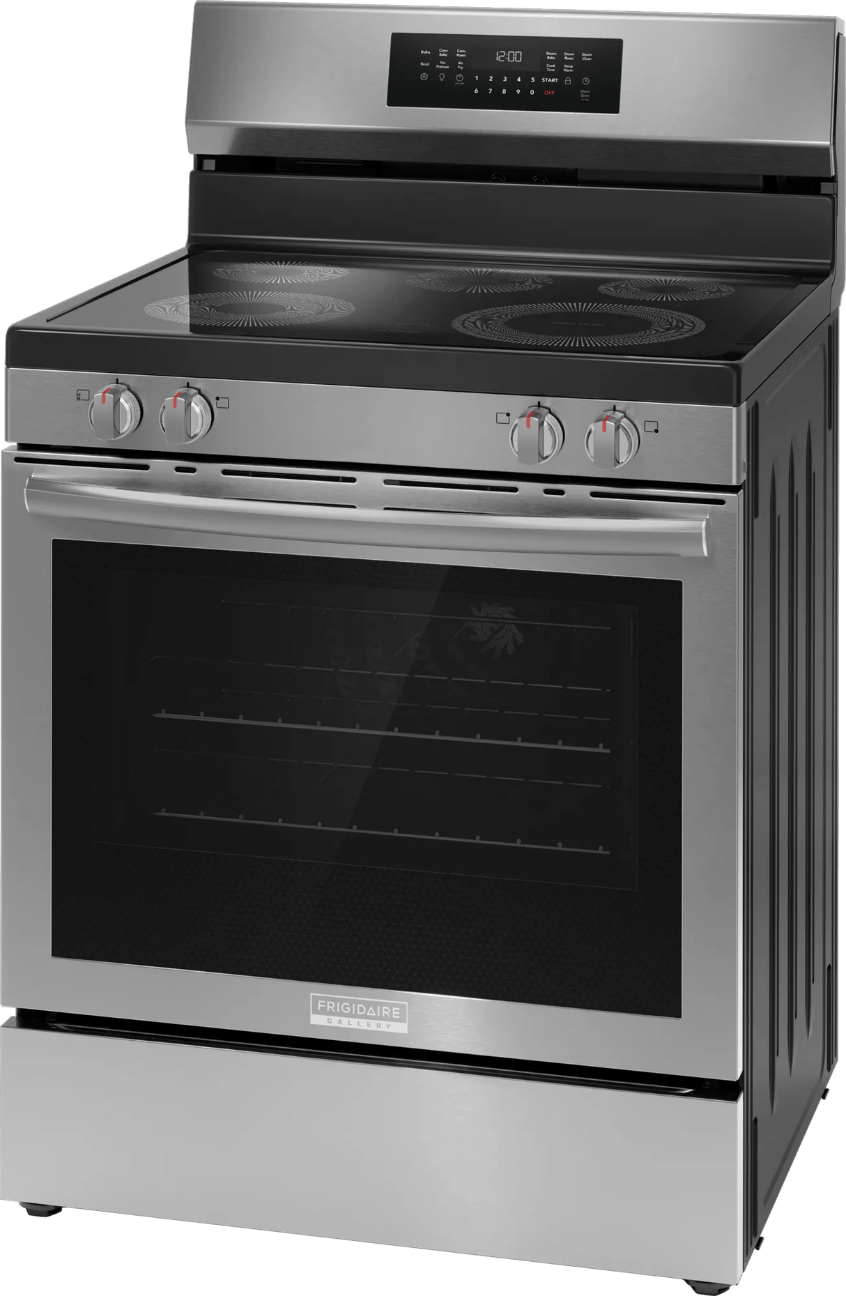 Frigidaire Gallery 30" Rear Control Electric Range with Air Fry – 5.3 Cu. Ft. Total Convection, Smudge-Proof Stainless Steel