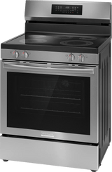 Frigidaire Gallery 30" Rear Control Electric Range with Air Fry – 5.3 Cu. Ft. Total Convection, Smudge-Proof Stainless Steel