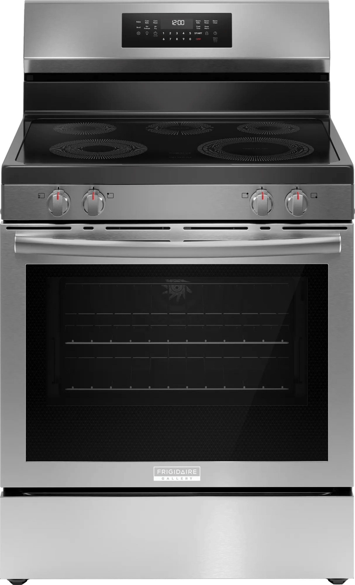 Frigidaire Gallery 30" Rear Control Electric Range with Air Fry – 5.3 Cu. Ft. Total Convection, Smudge-Proof Stainless Steel