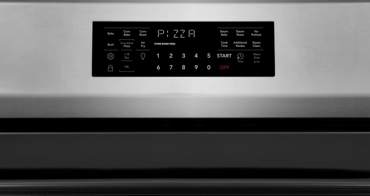 Frigidaire Gallery GCRE3070BF control panel detail