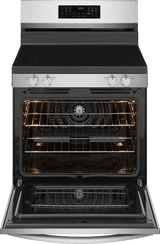Frigidaire Gallery GCRE3070BF oven with accessories