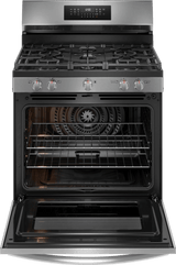 Frigidaire Gallery 30" Freestanding Gas Range with Total Convection &amp; Air Fry, 5.1 Cu. Ft., Stainless Steel - GCRG3059BF