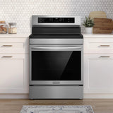 Frigidaire Gallery 30" Freestanding Induction Range with Total Convection &amp; Air Fry, 5.3 Cu. Ft., Smudge-Proof Stainless Steel - GCRI3060BF