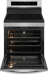 Frigidaire Gallery 30" Freestanding Induction Range with Total Convection &amp; Air Fry, 5.3 Cu. Ft., Smudge-Proof Stainless Steel - GCRI306HBF