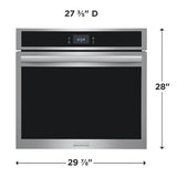 Frigidaire Gallery 30" Single Electric Wall Oven with Stone-Baked Pizza
