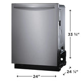 Frigidaire Gallery GDSH4735AF dishwasher – dimensions