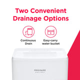 Frigidaire Gallery 2-in-1 50-Pint Smart Wi-Fi Dehumidifier with Built-In Allergy Filter, Energy Star, White