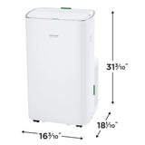 Frigidaire Gallery 3-in-1 Smart Inverter Portable Air Conditioner, 14,000 BTU (10,500 DOE) with Wi-Fi, White - GHPC142AA1