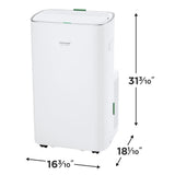 Frigidaire Gallery 4-in-1 Smart Inverter Portable Air Conditioner with Heat, 14,000 BTU (10,000 DOE), Wi-Fi, White - GHPH142AA1