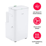 Frigidaire Gallery 4-in-1 Smart Inverter Portable Air Conditioner with Heat, 14,000 BTU (10,000 DOE), Wi-Fi, White - GHPH142AA1