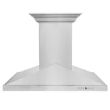 ZLINE 30 in. CrownSound™ Ducted Vent Island Mount Range Hood in Stainless Steel with Built-in Bluetooth Speakers (GL1iCRN-BT-30) - (GL1ICRNBT30) -