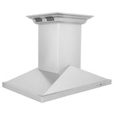 ZLINE 30 in. CrownSound™ Ducted Vent Island Mount Range Hood in Stainless Steel with Built-in Bluetooth Speakers (GL1iCRN-BT-30) - (GL1ICRNBT30) -