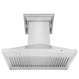 ZLINE 36 in. CrownSound™ Ducted Vent Island Mount Range Hood in Stainless Steel with Built-in Bluetooth Speakers (GL1iCRN-BT-36) - (GL1ICRNBT36) -