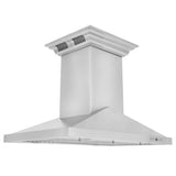 ZLINE 36 in. CrownSound™ Ducted Vent Island Mount Range Hood in Stainless Steel with Built-in Bluetooth Speakers (GL1iCRN-BT-36) - (GL1ICRNBT36) -