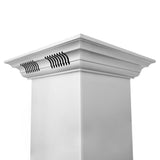 ZLINE 36 in. CrownSound™ Ducted Vent Island Mount Range Hood in Stainless Steel with Built-in Bluetooth Speakers (GL1iCRN-BT-36) - (GL1ICRNBT36) -