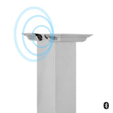 ZLINE 36 in. CrownSound™ Ducted Vent Island Mount Range Hood in Stainless Steel with Built-in Bluetooth Speakers (GL1iCRN-BT-36) - (GL1ICRNBT36) -