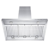 48" Ducted Island Mount Range Hood with Single Remote Blower  - 48 Inch / 400 - (GL2IRS48400) -