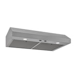 Broan GLA1303SS Glacier 30 in. under-cabinet range hood in stainless steel, front view