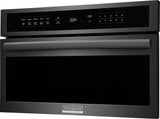 Frigidaire Gallery 30" Built-In Microwave Oven with Drop-Down Door, 1.6 Cu. Ft., Smudge-Proof Black Stainless Steel