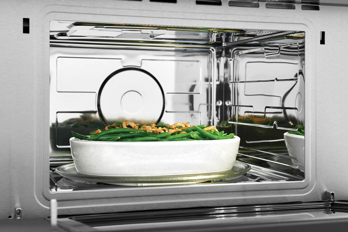 Frigidaire Gallery 30" Built-In Microwave Oven with Drop-Down Door, 1.6 Cu. Ft., Smudge-Proof Black Stainless Steel
